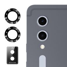Per Samsung Galaxy Tab S10+ / S10 Ultra ENKAY 9H Pellicola in vetro temperato in lega di alluminio per obiettivo posteriore (nero)