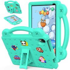 Per Urao Jeazans OC101 / C107 Android 2024 Custodia per tablet antiurto in EVA con supporto per bambini (verde menta)