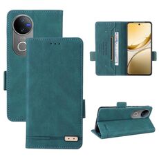 Per vivo V50 5G Custodia in pelle con chiusura magnetica (verde)