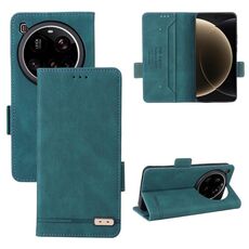 Per Xiaomi 15 Ultra Custodia in pelle con chiusura magnetica (verde)