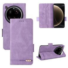 Per Xiaomi 15 Ultra Custodia in pelle con chiusura magnetica (viola)