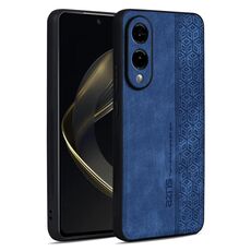 Per Samsung Galaxy S25 Edge 5G AZNS Custodia per telefono con effetto pelle in rilievo 3D (blu zaffiro)