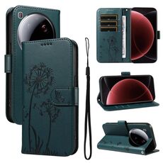 Per Xiaomi 15 Ultra 5G Global Dandelion Embossed Pattern Flip Custodia in pelle per telefono (blu)