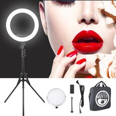 MANTOO RL-18 II 100-240 V 55 W 18 pollici bicolore dimmerabile luce di riempimento ad anello con treppiede