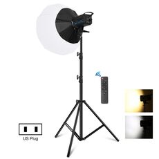 PULUZ 220V 120W Studio Video Light + 2.8m Light Holder + 65cm Foldable Lantern Softbox Photography Kit(US Plug)