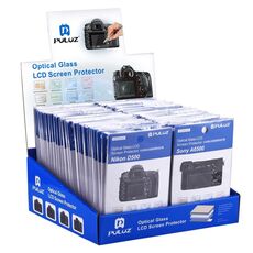 60 PCS PULUZ 2.5D Curved Edge 9H Durezza superficiale Kit di protezione per schermo in vetro temperato per Canon 5D Mark IV / Mark III, Sony RX100 / A7M2 / A7R / A7R2, Nikon D3200 / D3300, Panasonic GH5, DMC-LX100 ecc.