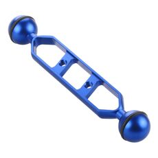 PULUZ 7,0 pollici da 17,7 cm in lega di alluminio Dual Bals, diametro a sfera: 25 mm (blu)
