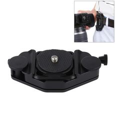 Clip per fotocamera PULUZ Capture Clip a sgancio rapido in lega di alluminio CNC con piastra (nera)