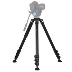 Supporto per treppiede in metallo con gambe pieghevoli a 4 sezioni PULUZ per fotocamera DSLR / SLR, altezza regolabile: 97-180 cm