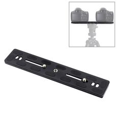 PULUZ 200mm Lunghezza PU-200 Piastra a sgancio rapido in lega di alluminio-magnesio Morsetto QR per testa a sfera treppiede Benro B3 / J2 / J3