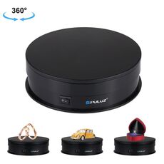 PULUZ 15 cm USB Elettrico Giradischi girevoli giradischi Stand Video Shooting Puntelli giradischi per la fotografia, carico 1-5 kg ​​(nero)