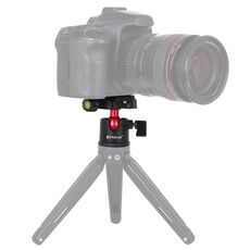 PULUZ Testa a sfera in metallo panoramica con rotazione a 360 gradi con piastra a sgancio rapido per DSLR e fotocamere digitali (nera)