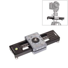 PULUZ Riprese ravvicinate Desktop Fluid Drag Track Slider Fotocamera in lega di alluminio Stabilizzatore video Rail con vite da 1/4 di pollice
