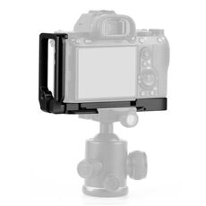 PULUZ Supporto per base con staffa a piastra a sgancio rapido verticale da 1/4 di pollice per Sony A9 (ILCE-9) / A7 III / A7R III (nero)