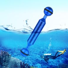 PULUZ 5 pollici 12,7 cm Lunghezza 20,8 mm Diametro Braccio galleggiante in fibra di carbonio a doppia sfera, diametro sfera: 25 mm (blu)