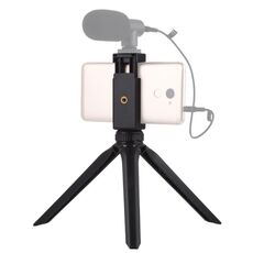 PULUZ Pocket Mini supporto per treppiede in plastica con morsetto per telefono per smartphone (nero)