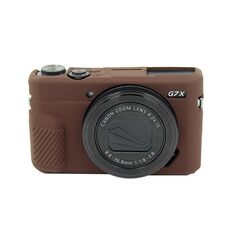 Custodia protettiva in silicone morbido PULUZ per Canon EOS G7 X Mark II (caffè)