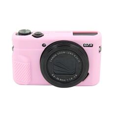 Custodia protettiva in silicone morbido PULUZ per Canon EOS G7 X Mark II (rosa)