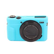Custodia protettiva in silicone morbido PULUZ per Canon EOS G7 X Mark II (blu)