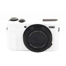 Custodia protettiva in silicone morbido PULUZ per Canon EOS G7 X Mark II (bianca)