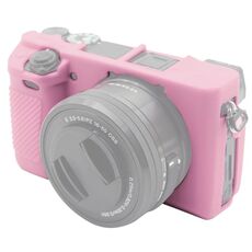 Custodia protettiva in silicone morbido PULUZ per Sony ILCE-6300 / A6400 (rosa)