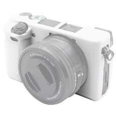 Custodia protettiva in silicone morbido PULUZ per Sony ILCE-6300 / A6400 (bianco)