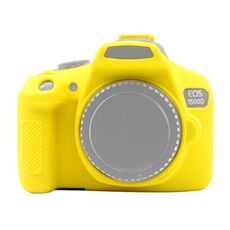 Custodia protettiva in silicone morbido PULUZ per Canon EOS 1300D / 1500D (gialla)