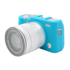 Custodia protettiva in silicone morbido PULUZ per FUJIFILM X-A3 / X-A10 (blu)