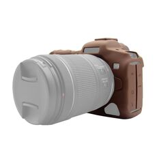 Custodia protettiva in silicone morbido PULIUZ per Canon EOS R5 (caffè)