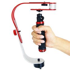 DEBO Stabilizzatore video portatile per videocamera DSLR, UF-007 (rosso)