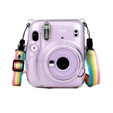 Borsa da trasporto Richwell Custodia rigida in cristallo con tracolla per Fujifilm Instax Mini 11