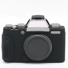Custodia per fotocamera in gomma con corpo in pelle TPU in silicone morbido Richwell Cover completa per fotocamera digitale Fujifilm Fuji X-T100 (nero)