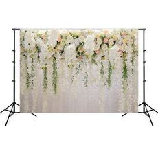 2.1m x 1.5m Simulazione del muro di fiori Rose Wedding Party Arrangement 3D Photography Background Cloth (H1)
