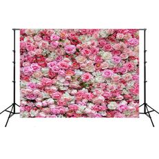 2.1m x 1.5m Simulazione del muro di fiori Rose Wedding Party Arrangement 3D Photography Background Cloth (H2)