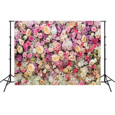 2.1m x 1.5m Simulazione del muro di fiori Rose Wedding Party Arrangement 3D Photography Background Cloth (H3)