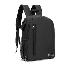 Zaino della fotografia per fotocamera digitale della spalla di Caden Borsa per fotografia di nylon all'aperto (borsa nera piccola)