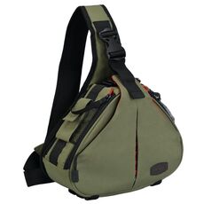Borsa impermeabile della spalla della fotocamera del DSLR di Caden K1 con la copertura della pioggia (verde dell'esercito)