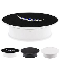 Giradischi girevole elettrico da 20 cm a 360 gradi Espositore per fotografia Puntelli per riprese video Giradischi, carico 1,5 kg, alimentato a batteria