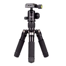 Xiletu FM5S-MINI Supporto per treppiede da tavolo mini con gambe pieghevoli a 5 sezioni (titanio)