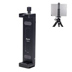 Xiletu Xj15 Live Broadcast Desktop Full Metal Tripod Mount Tablet Pc Morsetto per telefono con fori per viti da 1/4 di pollice e base per scarpe fredde (nero)