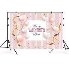 2.1m x 1.5m San Valentino Photo Party Layout Puntelli Fotografia Sfondo Panno (001)