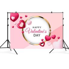 2.1m x 1.5m San Valentino Photo Party Layout Puntelli Fotografia Sfondo Panno (007)