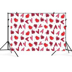 2.1 m x 1.5 m San Valentino Photo Party Layout Puntelli Fotografia Sfondo Panno (013)