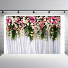 2.1m x 1.5m Simulazione del muro di fiori Matrimonio Tema Festa Disposizione Fotografia Sfondo Panno (W091)