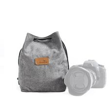 S.C.COTTON Liner Protezione digitale antiurto Borsa per obiettivo SLR portatile Borsa per fotocamera singola micro Square Grey L