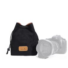 S.C.COTTON Liner Protezione digitale antiurto Borsa per obiettivo SLR portatile Borsa per fotocamera singola micro Square Black L