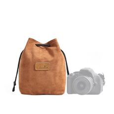 S.C.COTTON Liner Protezione digitale antiurto Borsa per obiettivo SLR portatile Borsa per fotocamera singola micro Square Khaki M.