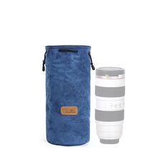 S.C.COTTON Liner Protezione digitale antiurto Borsa per obiettivo SLR portatile Borsa per fotocamera singola micro Round Blue L