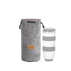 S.C.COTTON Liner Protezione digitale antiurto Borsa per obiettivo SLR portatile Borsa per fotocamera singola micro Round Grey L