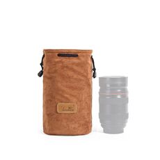 S.C.COTTON Liner Protezione digitale antiurto Borsa per obiettivo SLR portatile Borsa per fotocamera singola micro Round Khaki M.